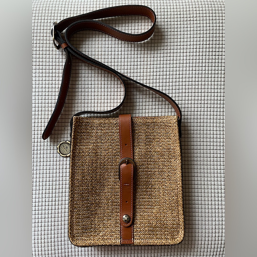 Patricia Nash Crossbody Leather Trim Bag